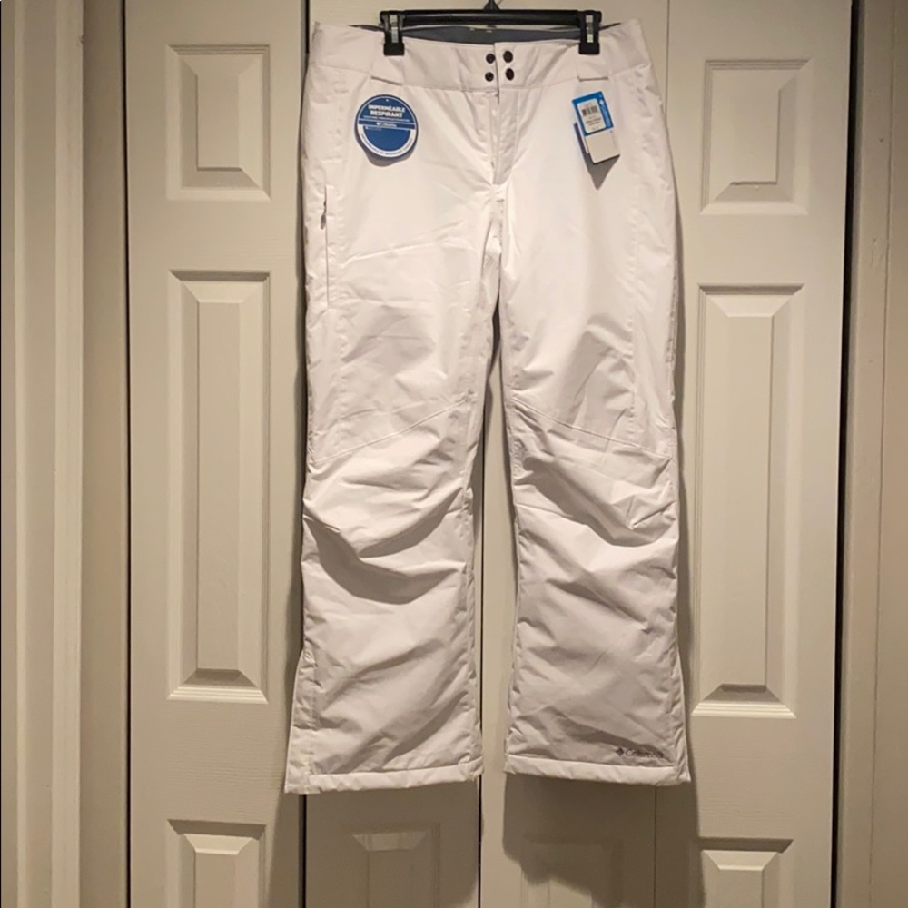 White snow pants